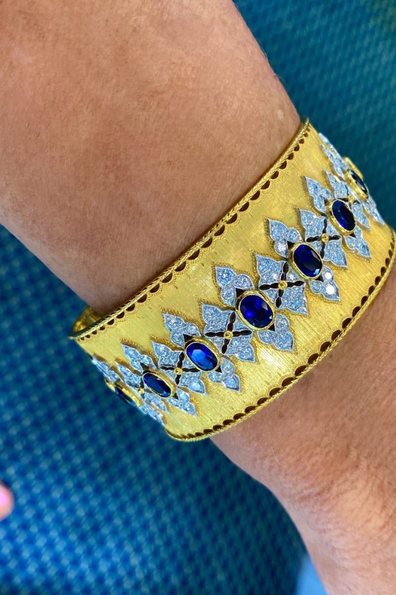 buccellati-style-sapphire-diamond-bracelet