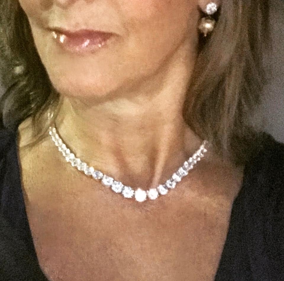 Diamond Tennis Straight Line Necklaces reflecting modern luxury and refined brilliance.