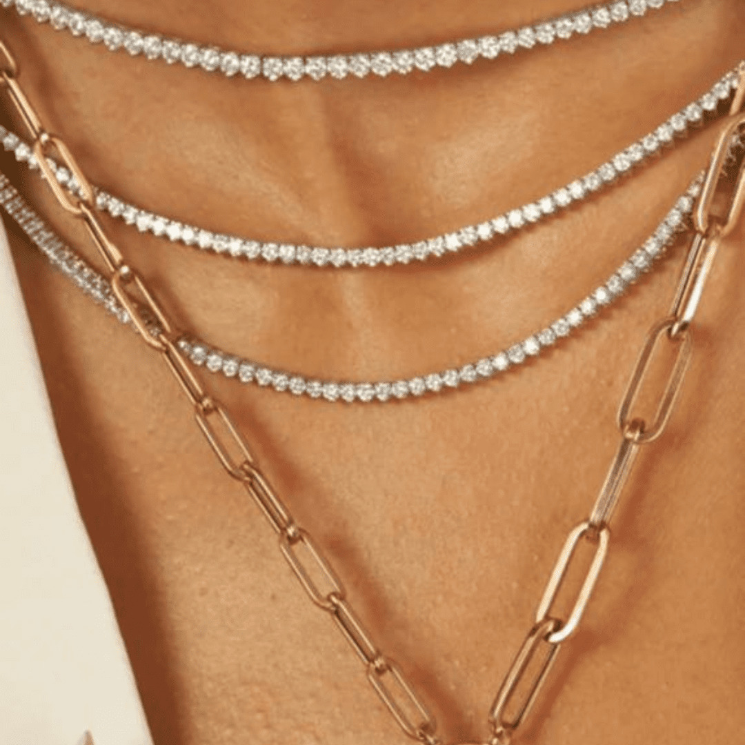 Diamond Tennis Straight Line Necklaces reflecting refined craftsmanship and luxury.