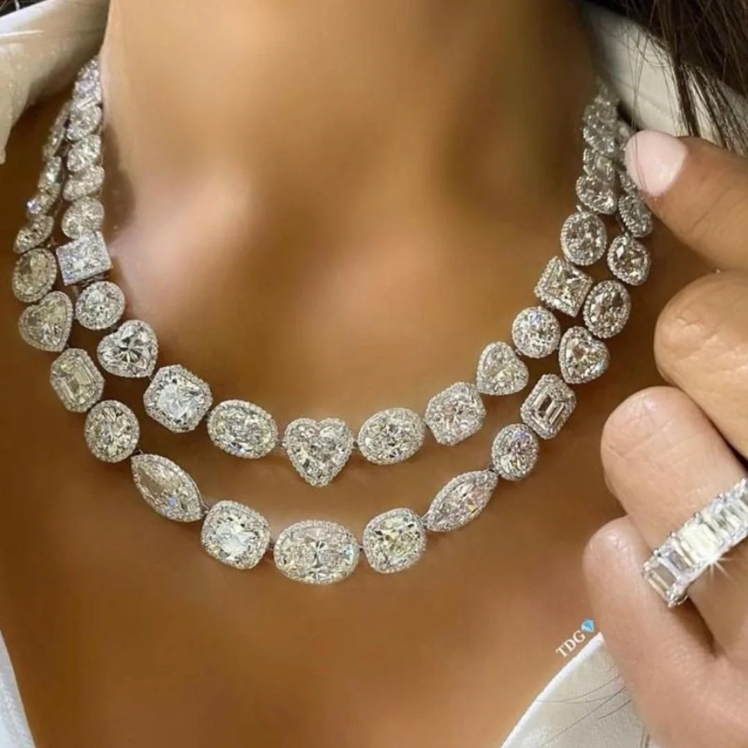 Diamond Tennis Straight Line Necklaces crafted as luxury fine jewelry with enduring sparkle.