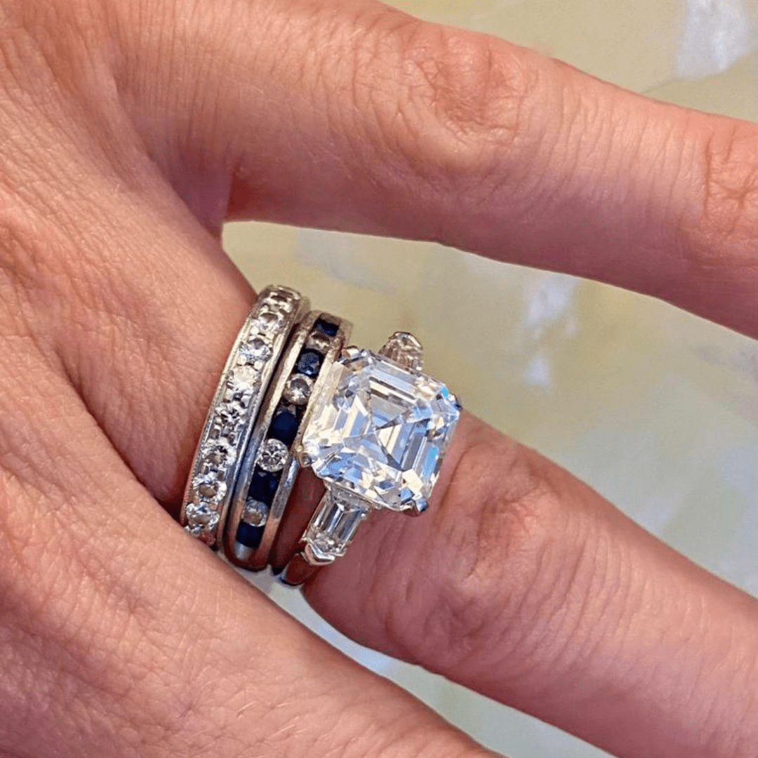 Heirloom-style emerald cut ring inspired by Engagement Rings in Boca Raton tradition.