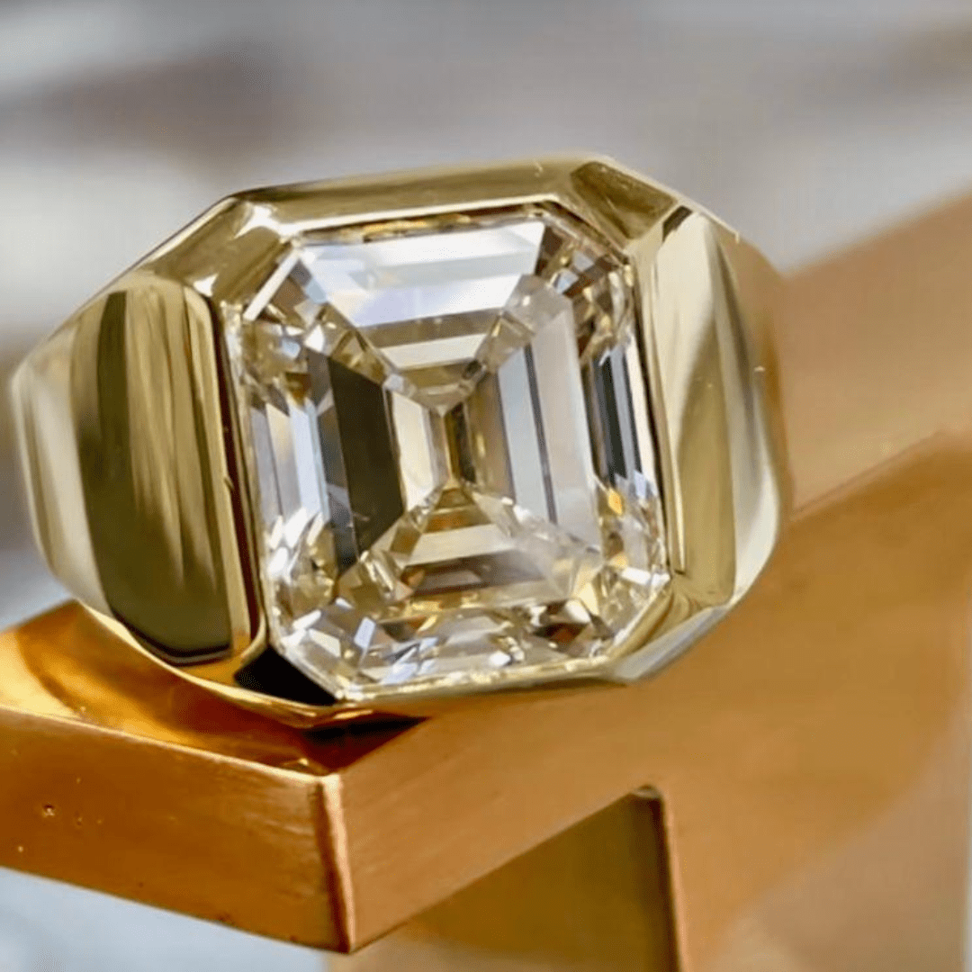 Statement emerald cut diamond ring from Engagement Rings in Boca Raton collections.