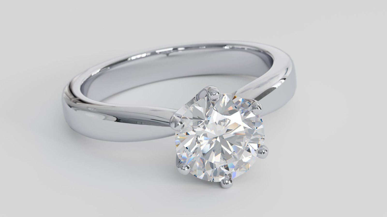 Round diamond engagement ring settings