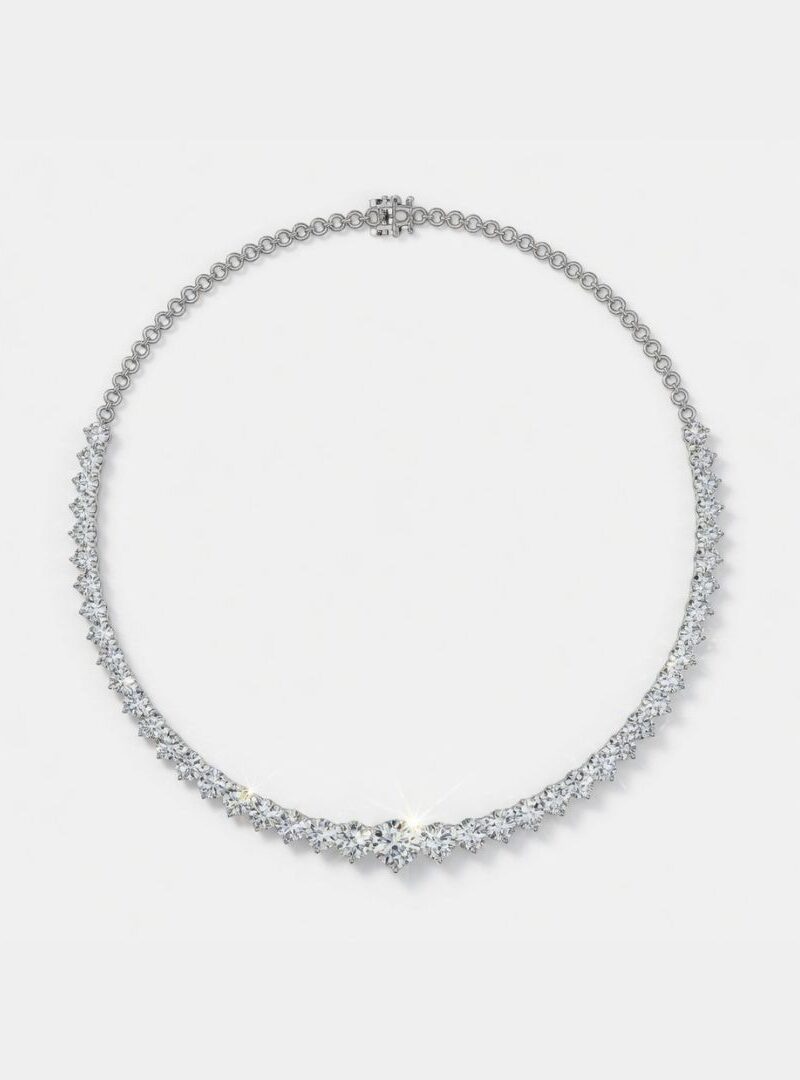 GRADUATED DIAMOND NECKLACE