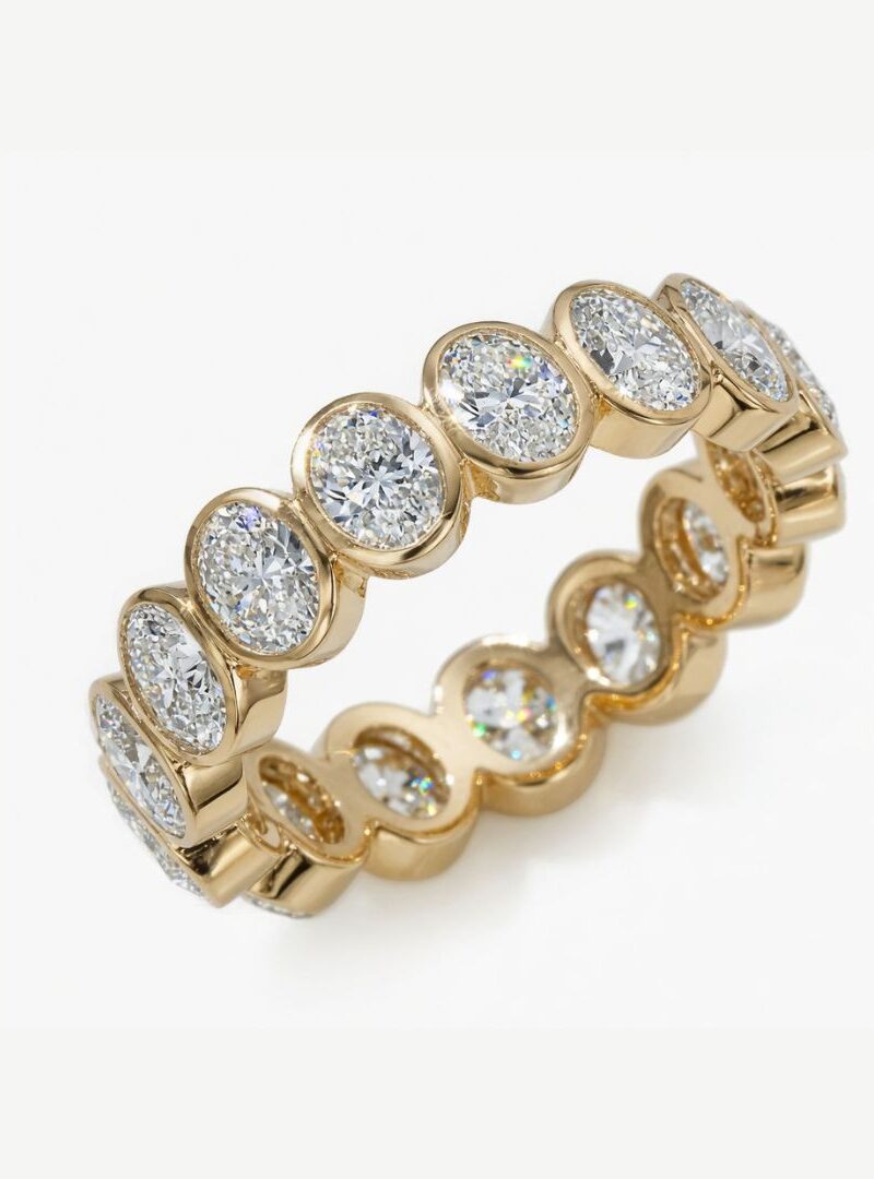 OVAL BEZEL DIAMOND ETERNITY