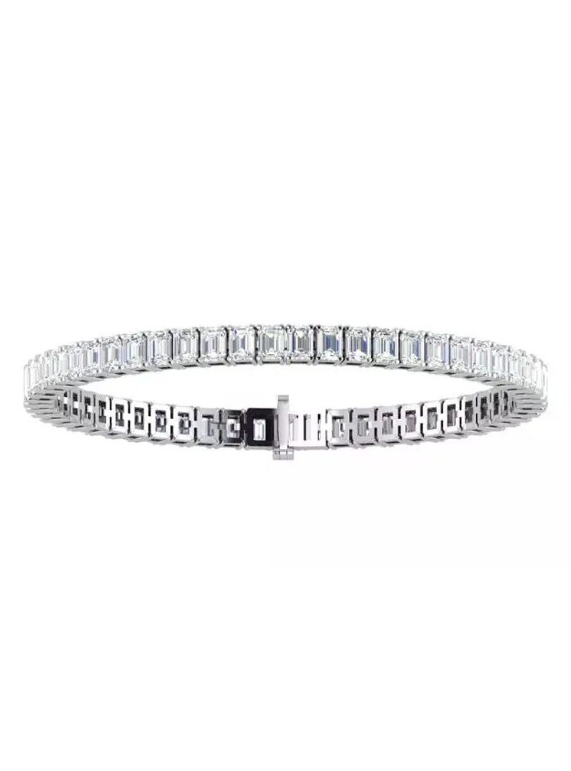 Emerald Cut North South Bracelet
