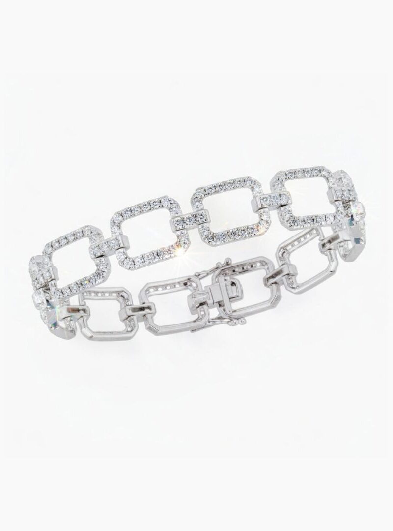 RECTANGLE LINK SET BRACELET