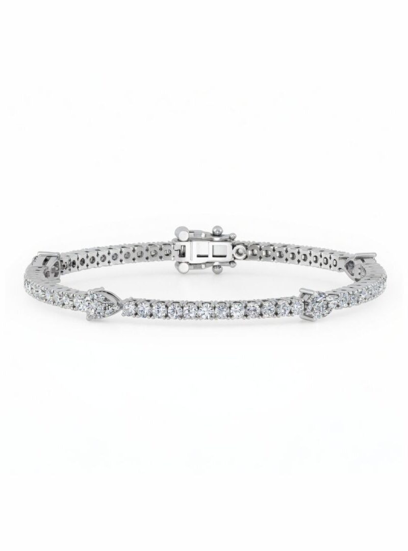 ROUND & PEAR BRACELET