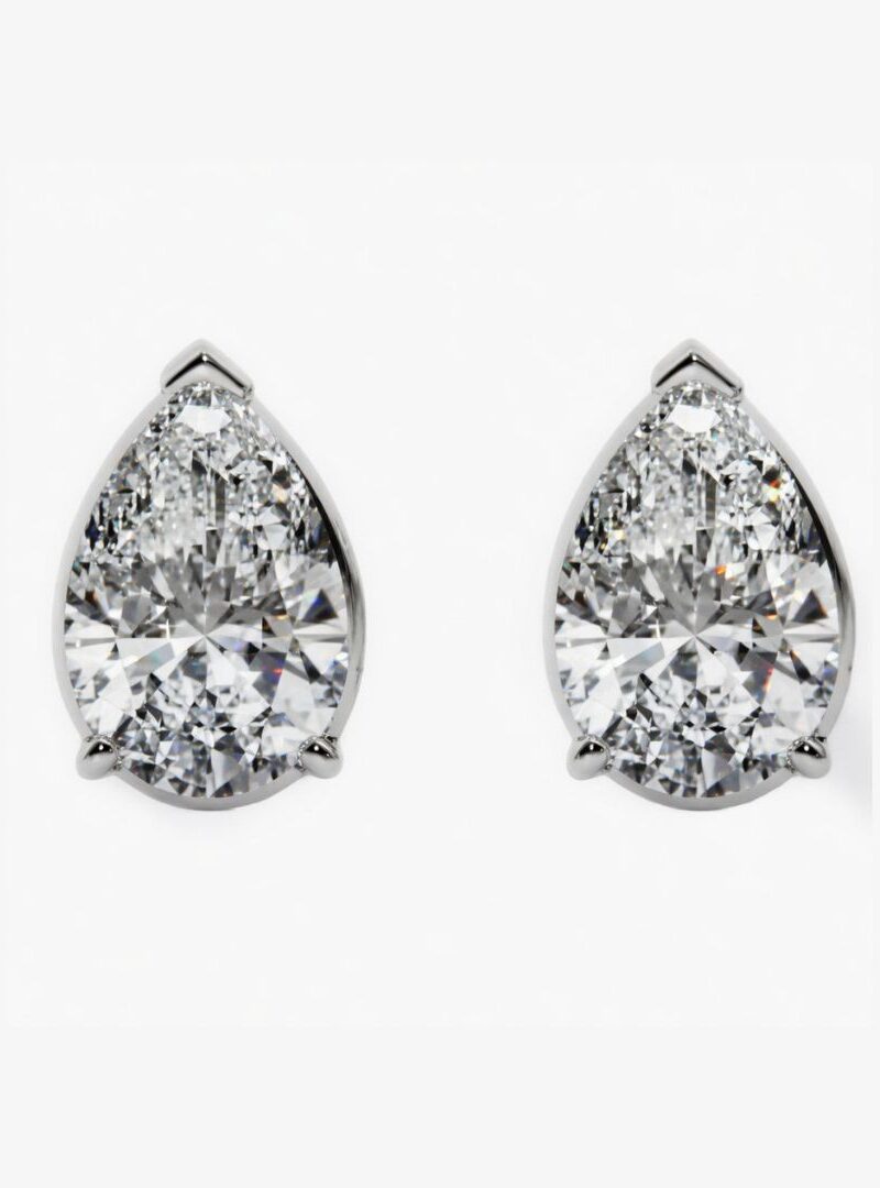 DIAMOND PEAR STUDS