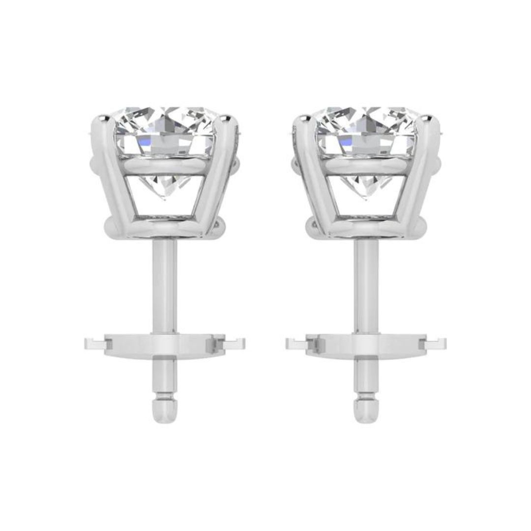 Heirloom-style diamond stud earrings reflecting the tradition of Vintage Jewelry Boca raton craftsmanship.