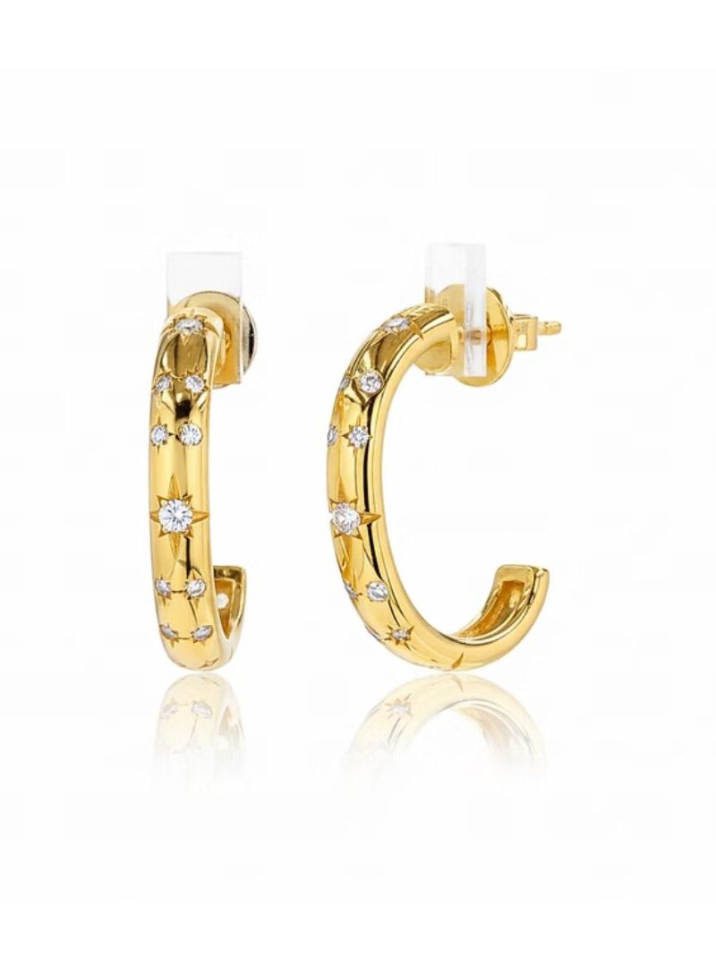 Diamond Twinkle Hoops