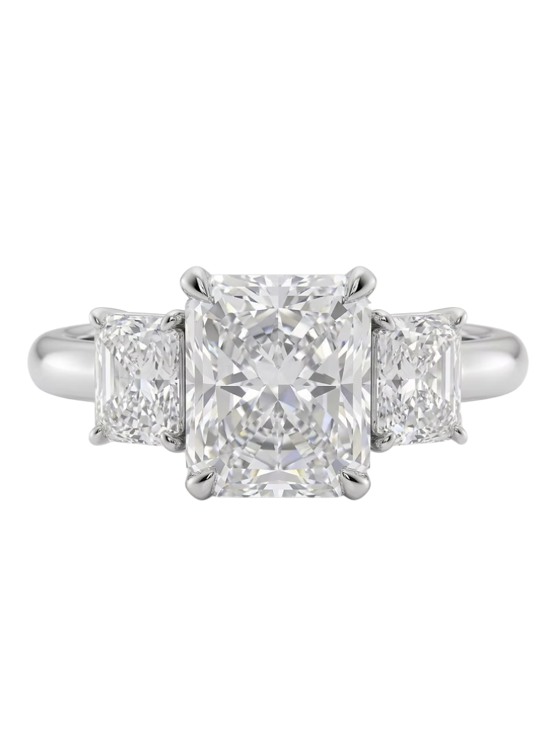 Radiant Diamond Three Stones