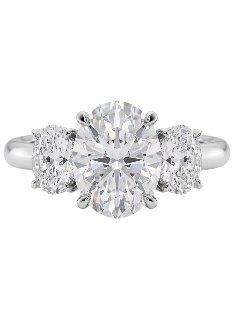 Oval Diamond Three Stones