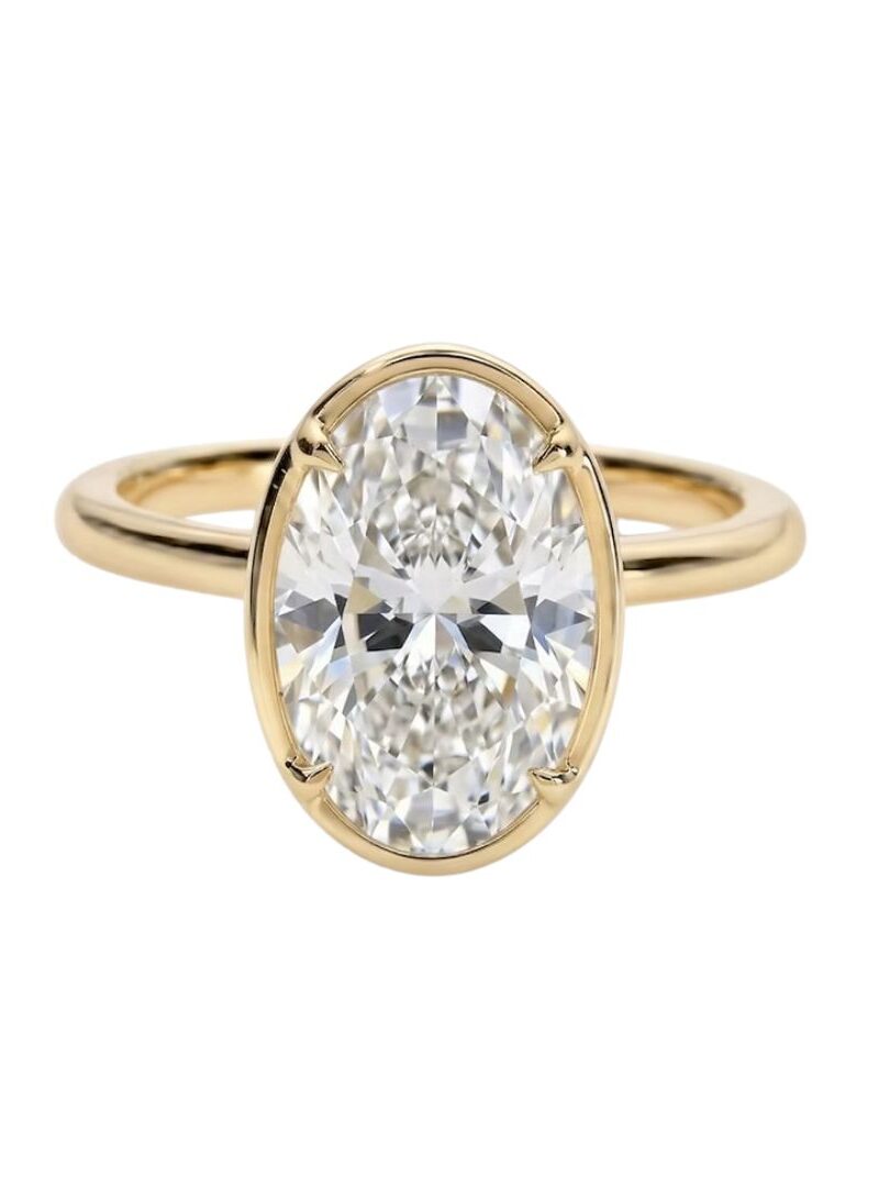 Oval Bezel Prong – Solitaire Diamond