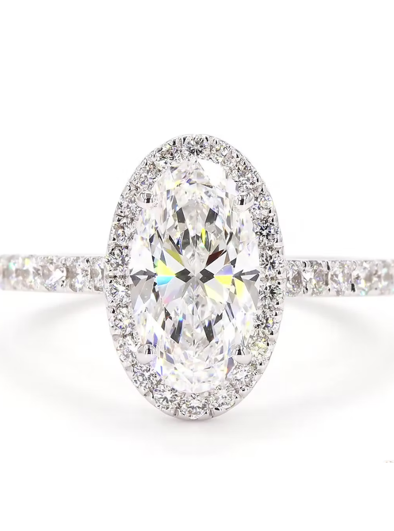 Moval Halo Pavé Diamond