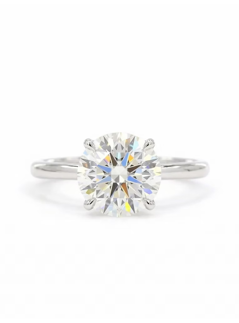 Solitaire Round Diamond Ring