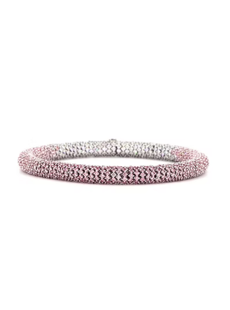 Tennis 360 Pink & White Lab-Grown Diamond Bracelet