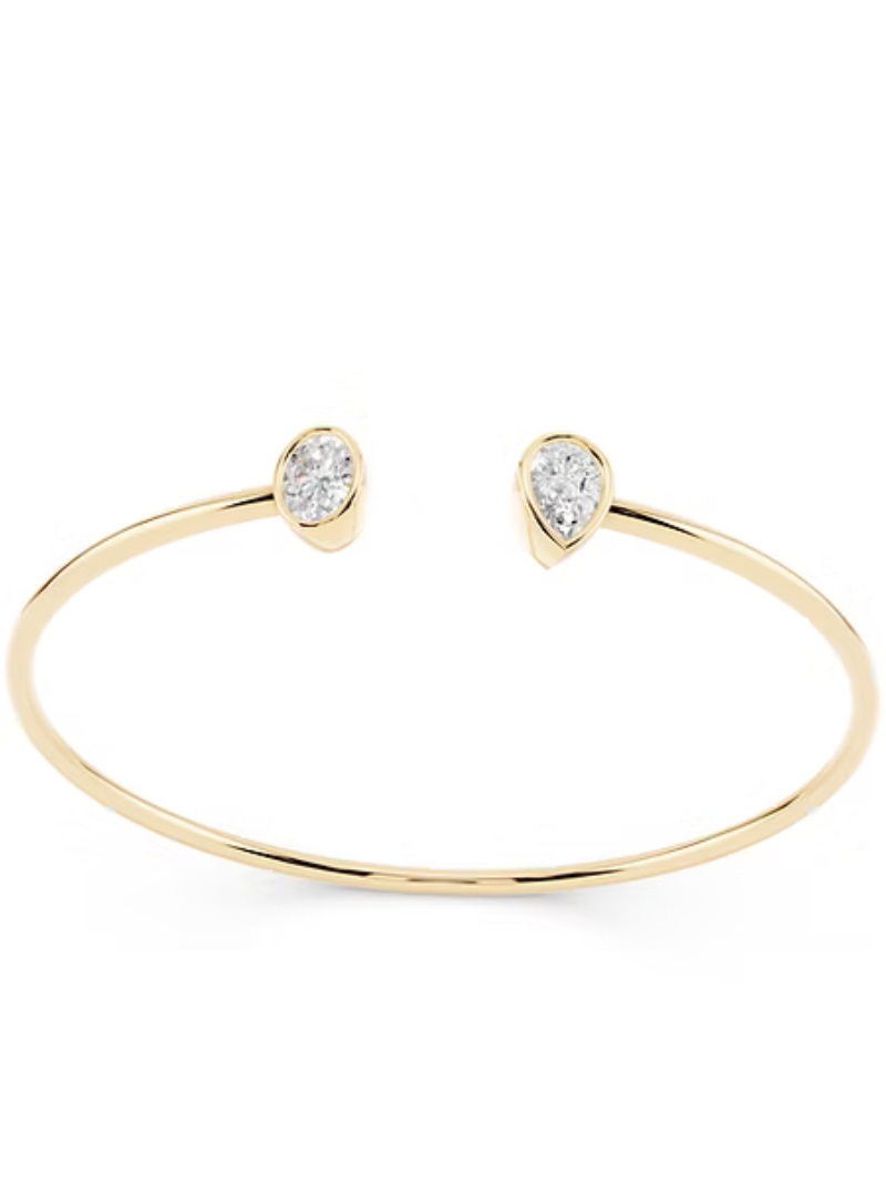 Toi Et Moi Oval & Pear Lab-Grown Diamond Bangle