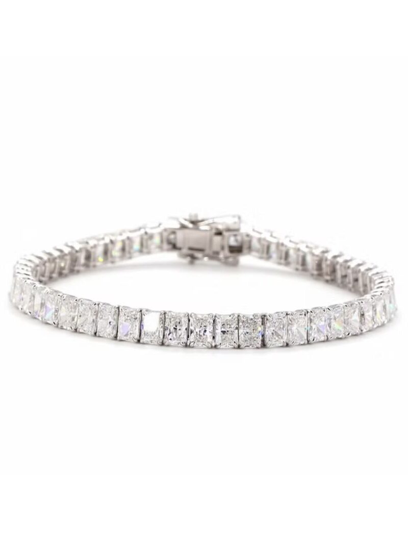 Radiant Cut Lab-Grown Diamond Tennis Bracelet