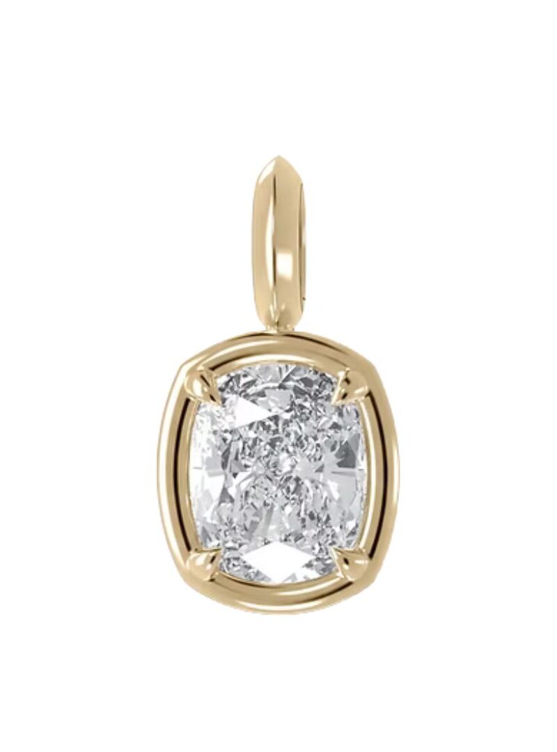 Charm - Cushion Bezel Prong Cert