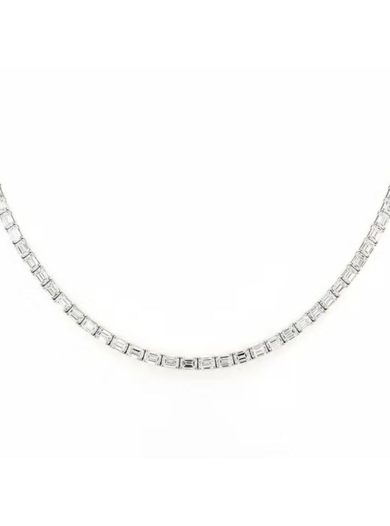 Emerald East-West Necklace